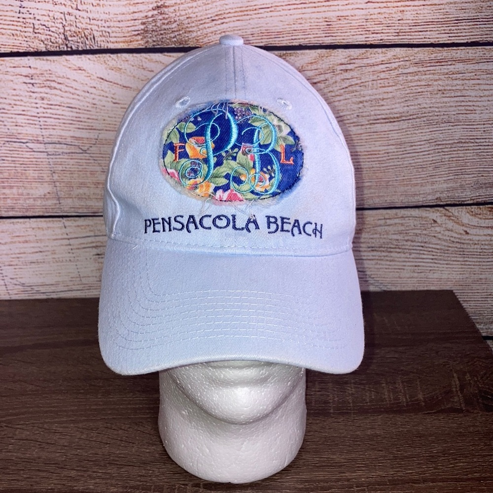 Unisex Pensacola Beach Adjustable Hat Baby Blue by Marco Destin
